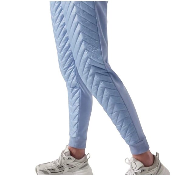 Athleta Apres Ski Down Jogger Powder Blue Size 12/P - Picture 6 of 16